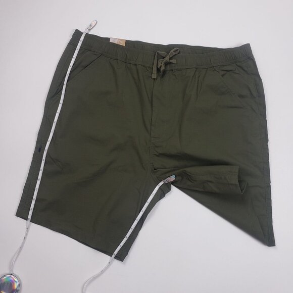 PrAna Double Peak E-Waist Shorts Men's XXL 8" Inseam Cargo Green Ripstop UPF 50+ - Picture 8 of 16
